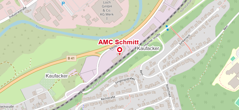 Standortkarte von AMC Schmitt, Im Kaufacker 3 in Idar-Oberstein-Weierbach